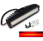 Світлодіодна балка (додаткова фара) 12V-24V 30W Червоне світло + стробоскоп 15,8*4,2см