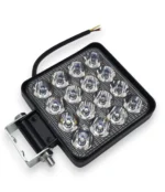 Світлодіодна додаткова фара Led Балка 12V 48W 16LED 85*85*19 мм Синій світ + СТРОБОСКОП - Зображення 2