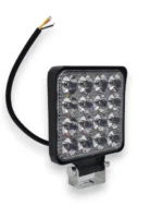 Світлодіодна додаткова фара Led Балка 12V 48W 16LED 85*85*19 мм Синій світ + СТРОБОСКОП - Зображення 7