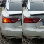 Жовті повороти в червоному ліхтарі Nissan Maxima 7440 T20 W21W W3x16d 80W CREE Жовта canbus для сертифікації