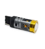 Світлодіодна лампа 7440 T20 W21W 72W 6 SMD 3838 Chip 12-24V з обманкою Жовта - Зображення 2