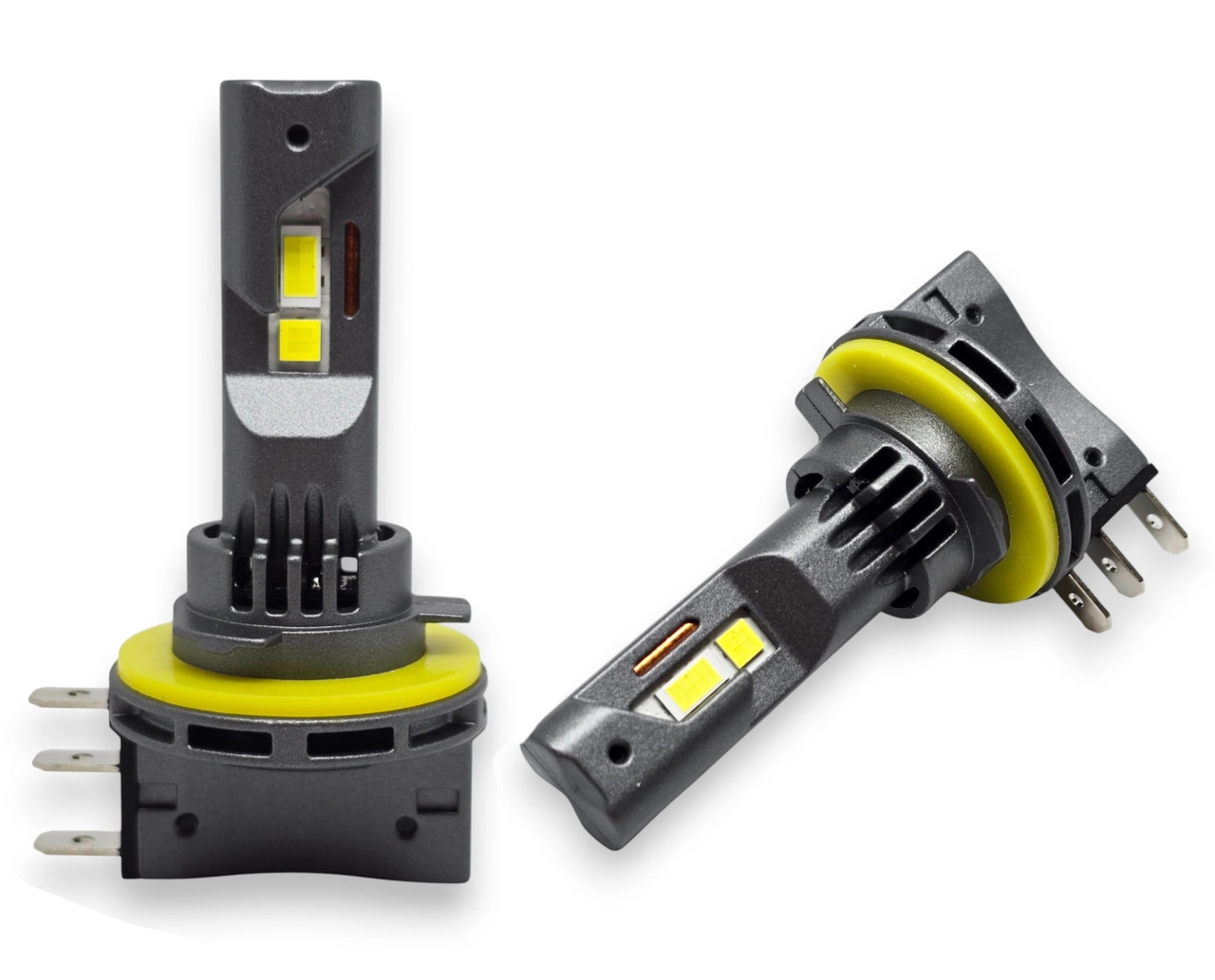 6632480945_avtomobilni-svitlodiodni-lampi Автомобільні світлодіодні лампи з цоколем H15 7035 + 3535 LED Chip 12V 70W 6500K з обманкою - Зображення 1