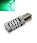 Світлодіодна лампа з цоколем 1156 BA15s P21W 92SMD 4014 12V з лінзою Зелене світло