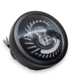 Світлодіодна led фара 5,75 дюймів Led Мото фара 5,7 DRL ближнє + дальнє світло ДХВ Поворот 40W - Зображення 7