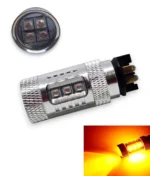 Світлодіодна лампа з цоколем PWY24W 16SMD CREE 80W 12V з обманкою Жовте світло