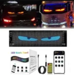 Гнучка LED панель екран на скло 92*374 мм USB Очі, що світяться, анімація, текст, картинка - Зображення 4
