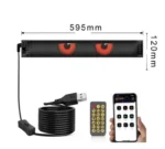 Гнучка LED панель екран на скло 120*595 мм USB Очі, що світяться, анімація, текст, картинка - Зображення 2