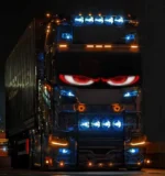 Гнучка LED панель екран на скло 120*595 мм USB Очі, що світяться, анімація, текст, картинка - Зображення 5