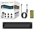 Гнучка LED панель екран на скло 120*595 мм USB Очі, що світяться, анімація, текст, картинка - Зображення 4