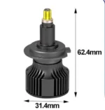 Автомобільні світлодіодні лампи з цоколем H7 COB 3D 120W 6000K 29000Lm комплект - Зображення 8