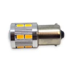 Світлодіодна лампа з цоколем 1156 BA15s PY21W 12 SMD 5630 + 1 CREE 12V Жовте світло - Зображення 2