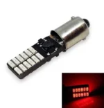 Світлодіодна лампа T4W 24SMD 4014 Червоний 12V