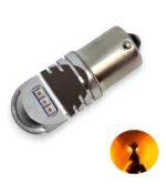 Світлодіодна лампа з цоколем 1156 BA15s P21W 6SMD CREE 12V 30W Жовте світло