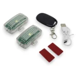 Світлодіодний ліхтар, що попереджає стробоскоп, бездротова лампа для авто, велосипедів і мотоциклів RGB