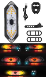 Велосипедный светодиодный задний фонарь с указателем поворота дистанционное управление встроенный аккумулятор