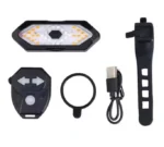 Велосипедный светодиодный задний фонарь с указателем поворота дистанционное управление встроенный аккумулятор - Зображення 2