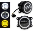 Світлодіодні протитуманні фари Led 3 лінзи 90мм 3,5" 70W OPEL, PEUGEOT, RENAULT, FORD Габарит МЕТАЛ