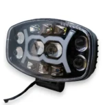 Світлодіодна балка фара 75W Білий Жовте світло + Жовтий ГАБАРИТ Метал Овал - Зображення 6