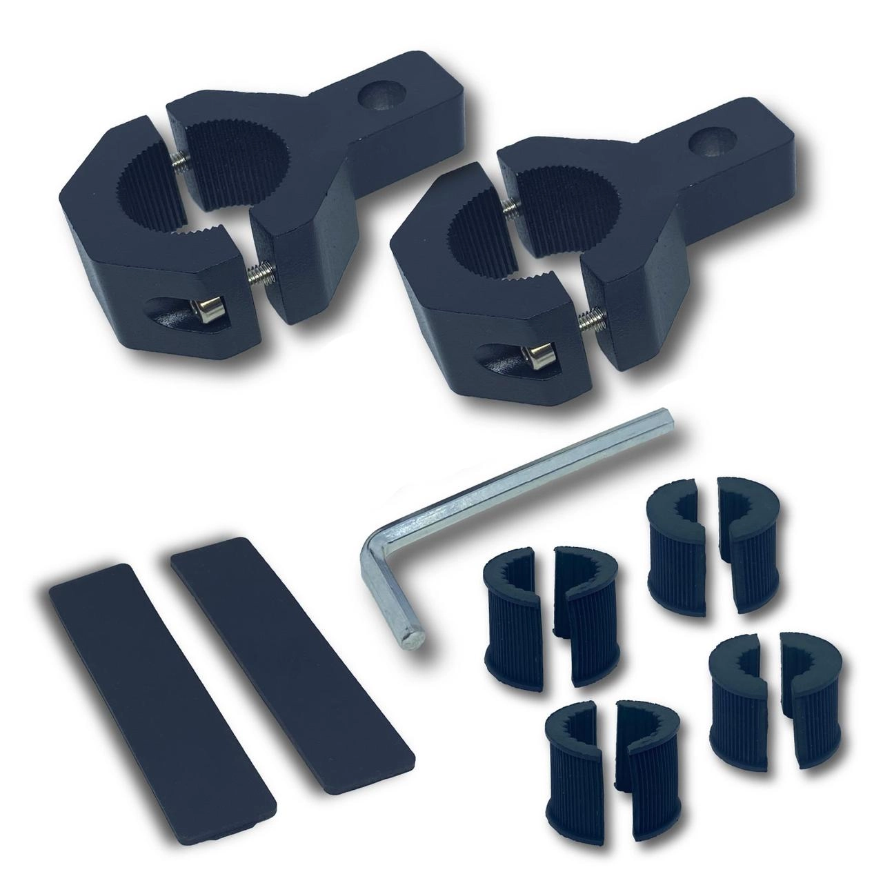 6810829939_kronshtejn-dlya-kriplennya Кронштейн для кріплення додаткових фар, Led балок під трубу до Ø 30 мм. кріплення по центру Метал - Зображення 1