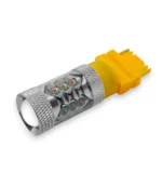 Жовті повороти в червоному ліхтарі 3156 BA15s P21W 80W CREE Жовта canbus для сертифікації - Зображення 2