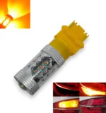 Жовті повороти в червоному ліхтарі 3156 BA15s P21W 80W CREE Жовта canbus для сертифікації
