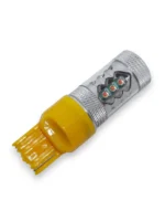 Автомобільна лампа для сертифікації 7440 WY21W BA15S 80W CREE з обманкою Жовті повороти у червоному ліхтарі - Зображення 2