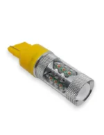 Автомобільна лампа для сертифікації 7440 WY21W BA15S 80W CREE з обманкою Жовті повороти у червоному ліхтарі - Зображення 3