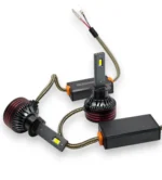 Автомобільні світлодіодні лампи з цоколем H1 M8 PRO 120W 9-24V 6000K CANBUS з обманкою комплект - Зображення 6