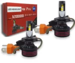 Автомобільні світлодіодні лампи з цоколем H4M8 PRO 120W 9-24V 6000K 60000Lm CANBUS з обманкою комплект