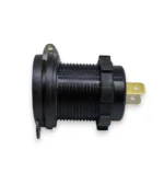 Автомобільний зарядний пристрій три порти 2USB + TYPE-C 12-24V 53W врізна розетка, синє підсвічування - Зображення 4