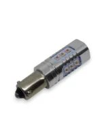 Автомобільна лампа LED BAY9s H21W зсув 120 ° 16SMD CREE 12-24V CANBUS з обманкою Жовте світло - Зображення 2