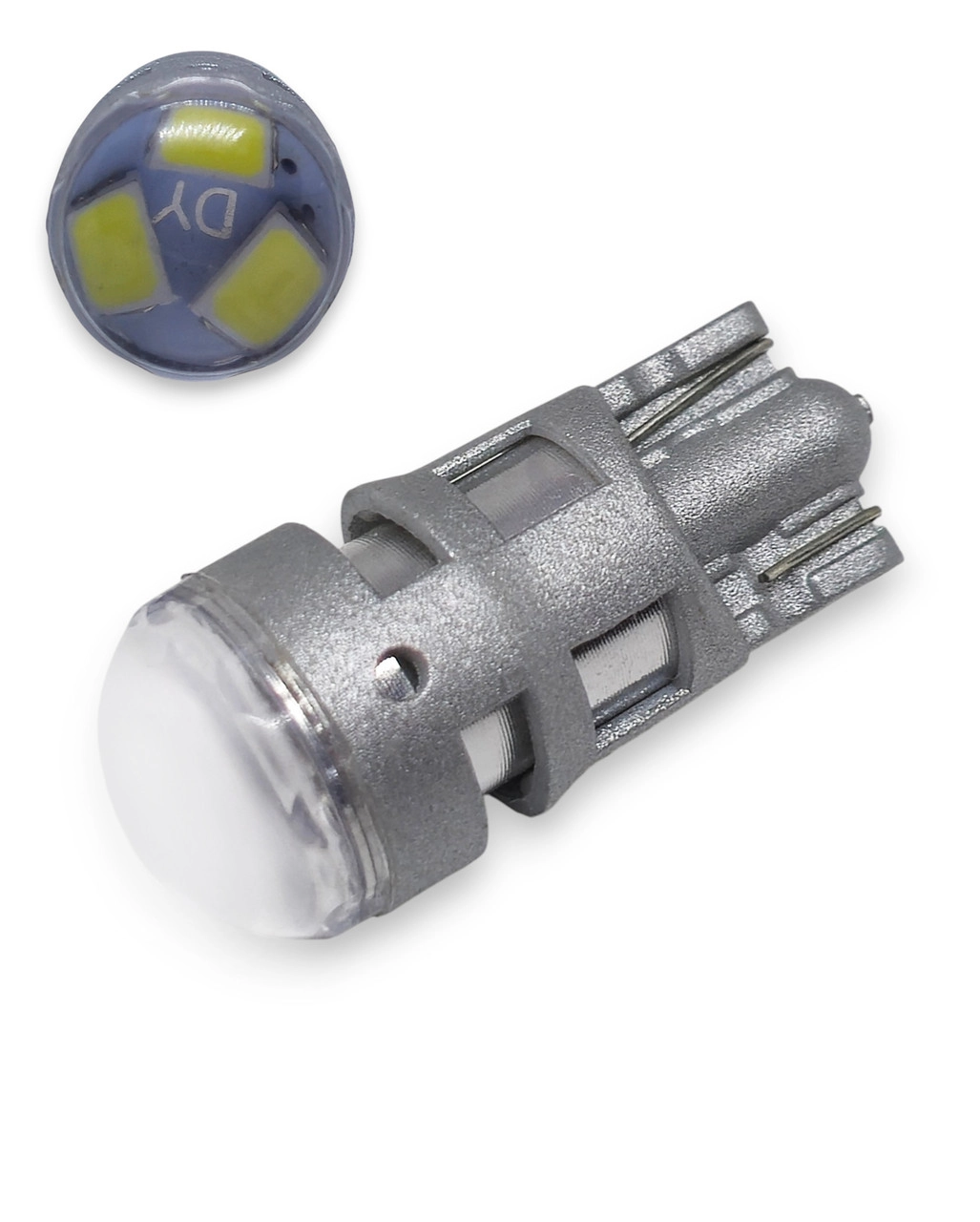 6843453933_svitlodiodna-lampa-t10 Світлодіодна лампа Т10 (W5W) 3SMD 3535 Osram лінзою 12V Білий - Зображення 1