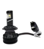 Автомобільні світлодіодні лампи з цоколем H7 2 PCS 12V 54W 6000K D7 Super Mini комплект - Зображення 2