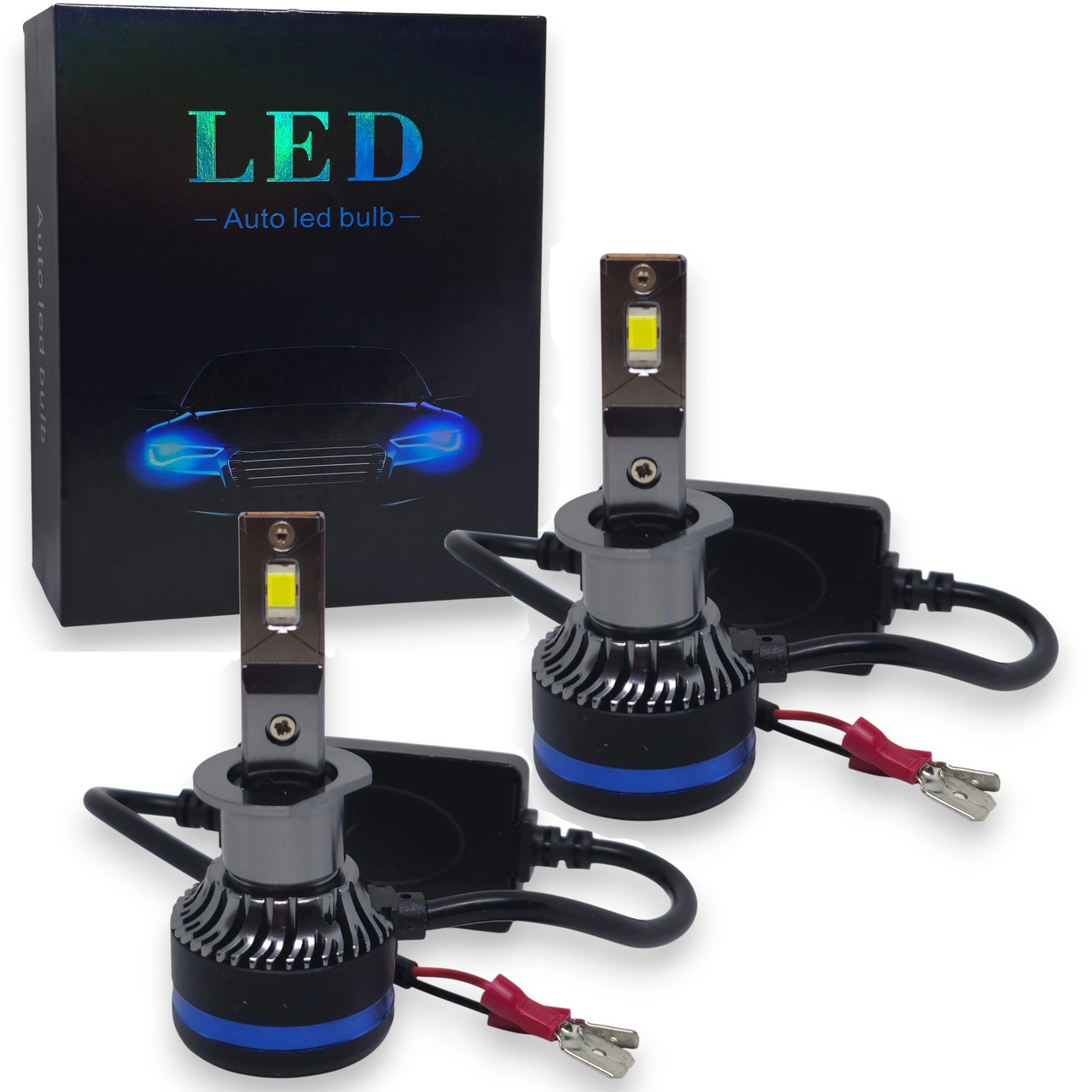 6874454767_svitlodiodni-lampi-avtomobilni Світлодіодні лампи автомобільні з цоколем H1 RT 19 36W 9-32V з обманкою - Зображення 1