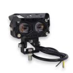 Двоколірні світлодіодні додатковий фари 2 лінзи 2-80V 9D 80W Ближне Дальне світло Білий Жовтий - Зображення 4