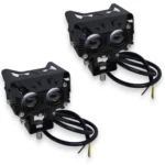 Двоколірні світлодіодні додатковий фари 2 лінзи 2-80V 9D 80W Ближне Дальне світло Білий Жовтий - Зображення 8