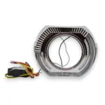 Маска для біксенонових лінз 3" YT-61 BMW Sport LED габарит поворот Білий Жовтий комплект - Зображення 5