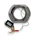 Маска для біксенонових лінз 3" YT-61 BMW Sport LED габарит поворот Білий Жовтий комплект - Зображення 6