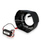 Маска для лінз 2.5 дюйма BMW Sport black style з ангельськими очима Чорна Біле світло комплект - Зображення 5