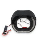 Маска для лінз 2.5 дюйма BMW Sport black style з ангельськими очима Чорна Біле світло комплект - Зображення 3