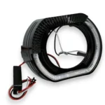 Маска для лінз 2.5 дюйма BMW Sport black style з ангельськими очима Чорна Біле світло комплект - Зображення 7