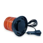 Світлодіодний попереджувальний ліхтар 60 Led мигалка на дах 12-24V з магнітом від прикурювача Жовтий - Зображення 4