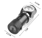 Налобний ліхтар із магнітом у м'якому корпусі - знімною гумкою Три режими світла - Зображення 2