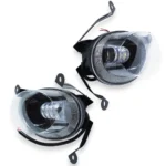 Двоколірні світлодіодні протитуманні фари ПТФ Chevrolet Aveo T250 60W 4 лінзи Шевроле Авео Біле Жовте світло