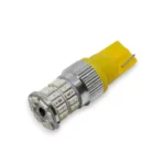 Світлодіодна лампа Т10 (W5W) 30 SMD 3014 з обманкою 12V Жовта