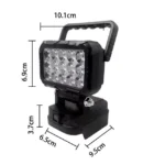Багатофункціональний ліхтар прожектор 15 LED на акумулятор Makita з 2 USB та ручкою Біле світло - Зображення 4