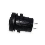 Автомобільний зарядний пристрій USB QC 3.0 12-24V врізна з Вольтметром та кнопкою Червоний дісплей - Зображення 3