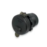 Автомобільний зарядний пристрій USB QC 3.0 12-24V врізна з Вольтметром та кнопкою Червоний дісплей - Зображення 4