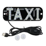 Двоколірна табличка TAXI світлодіодна Червоний Зелений USB з кнопкою - Зображення 4