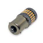 Світлодіодна лампа з цоколем 1156 BA15s PY21W 54 SMD 4014 12-24V з обманкою Жовте світло - Зображення 3